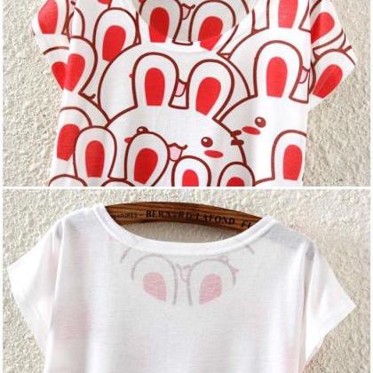 Kawaii Clothing Conejo T-shirt Rabbits Bunny..