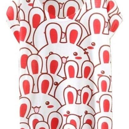 Kawaii Clothing Conejo T-shirt Rabbits Bunny..
