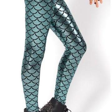Kawaii Clothing Cute Ropa Leggings Mermaid Sirena..