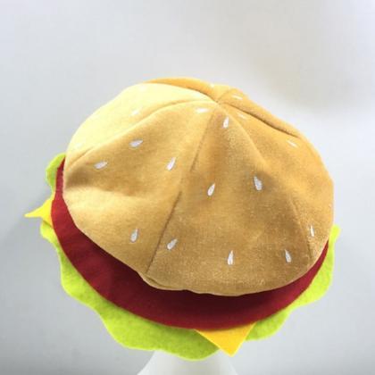Kawaii Clothing Hamburger Hat Funny Costume..
