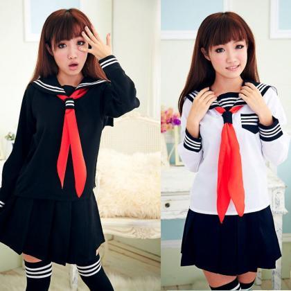 Kawaii Clothing Cosplay Sailor Uniform Costume..