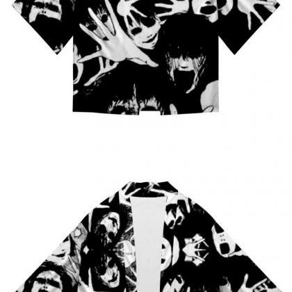 Kawaii Clothing Kimono Jacket Horror Comic Manga..