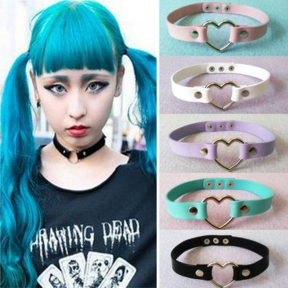 Kawaii Clothing Necklace Heart Past..