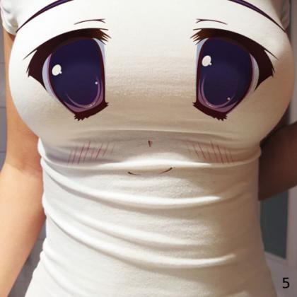 Kawaii Clothing Anime Manga Harajuku Top Cute Eyes..