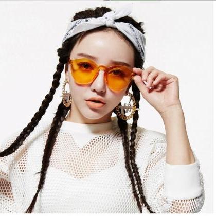 Kawaii Clothing Glasses Transparent Hip Hop..