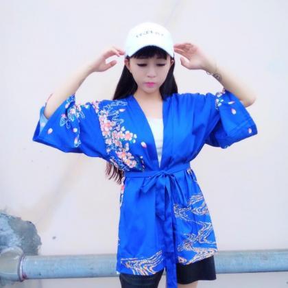 Kawaii Clothing Carp Kimono Jacket Japanese Koi..