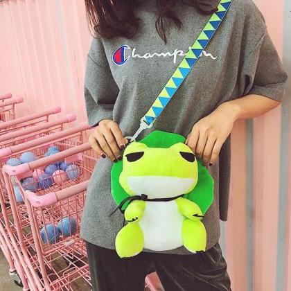 Kawaii Clothing Frog Plush Bag Harajuku Shoulder..