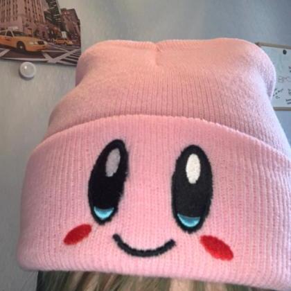 Kawaii Clothing Kirby Hat Beanie Japan Harajuku..