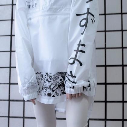 Kawaii Clothing Raincoat Horror Jacket Manga Punk..