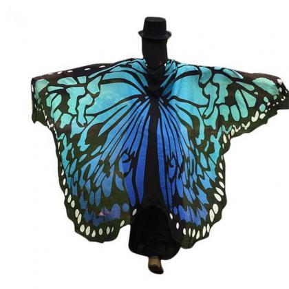 Kawaii Clothing Butterfly Wings Shawl Scarf..