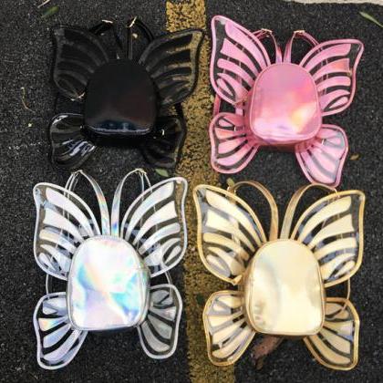 Kawaii Clothing Bag Butterfly Wings Backpack Laser..