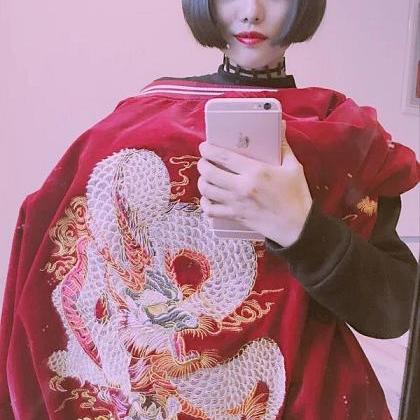 Kawaii Clothing Dragon Jacket Sukaj..