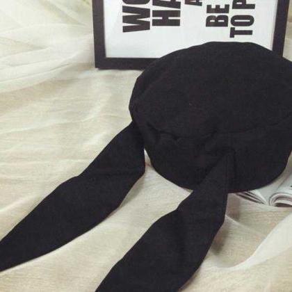 Kawaii Clothing Bunny Cap Beanie Black Rabbit Hat..