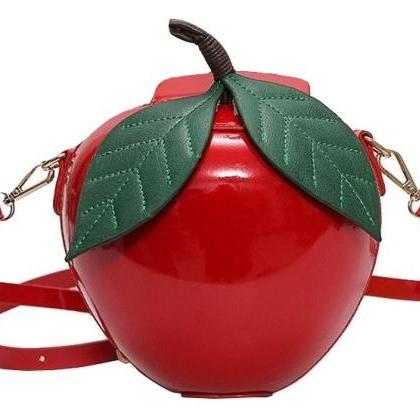 Kawaii Clothing Apple Bag Handbag Red Green Fruit..