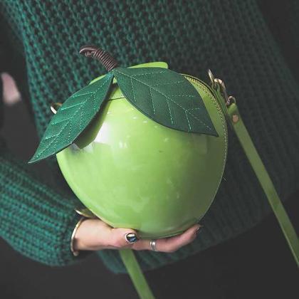Kawaii Clothing Apple Bag Handbag Red Green Fruit..