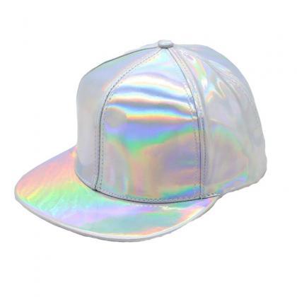 Kawaii Clothing Laser Cap Kpop Hat Jpop Hologram..