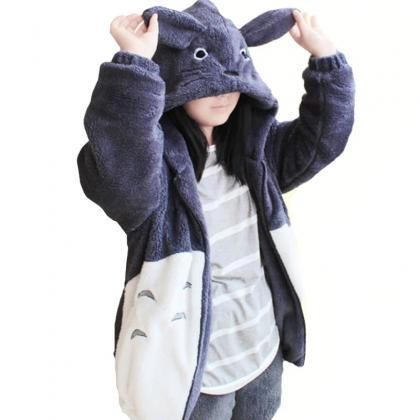 Kawaii Clothing Coat Jacket Hoodie Ears Harajuku..