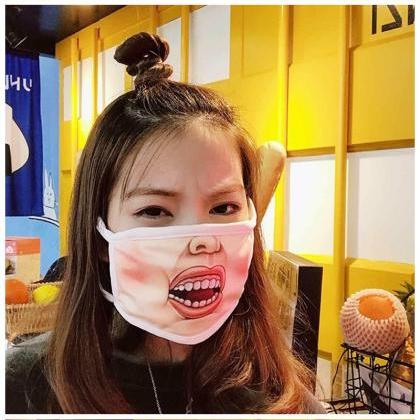 Kawaii Clothing Japanese Dust Mask Funny Fun Mouth..