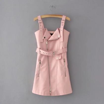 Kawaii Clothing Faux Leather Black Pink White..
