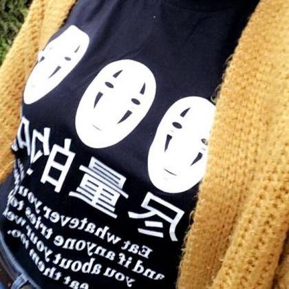 Kawaii Clothing Spirited Away No Face T-shirt..