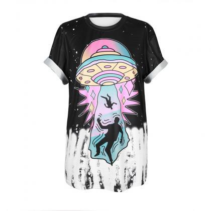Kawaii Clothing Alien Weird T-shirts..