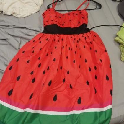Watermelon Dress Kawaii Clothing Pi..
