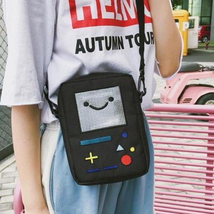 Kawaii Clothing Game Retro Robot Cartoon Bag