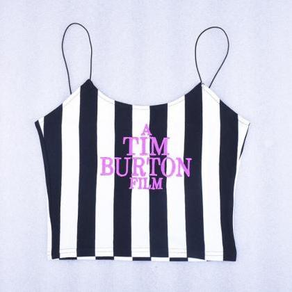 Kawaii Clothing Beetlejuice Tim Burton T-shirt..