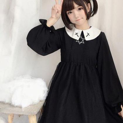 Kawaii Clothing Punk Black Japanese Gothic Lolita..