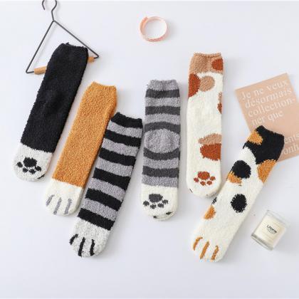 Kawaii Clothing Cat Kitty Neko Socks Paws Claws..