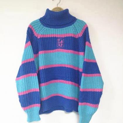 Kawaii Clothing Turtleneck Pullover Sweater..