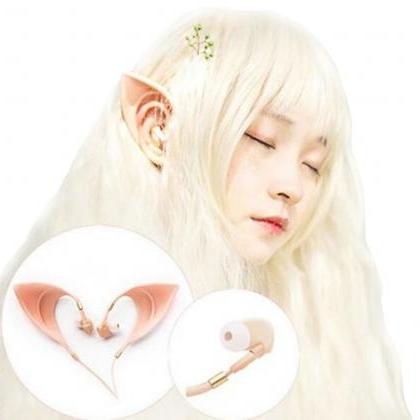 Kawaii Clothing Elf Ears Earbuds Earphones..