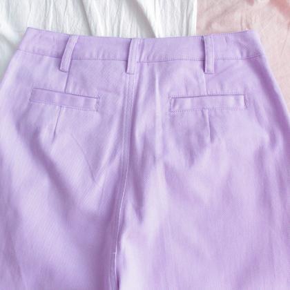 Kawaii Clothing Pastel Goth Pants Purple High..