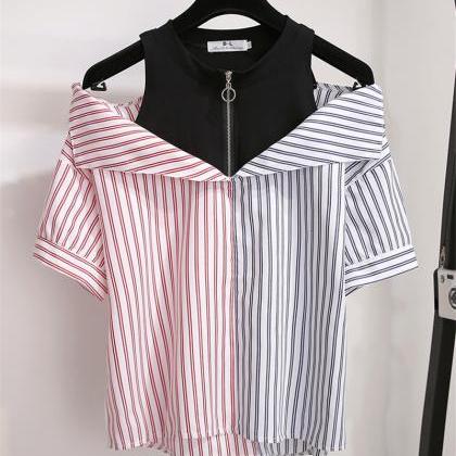 Kawaii Clothing Two Piece Set Denim Shorts Shirt..