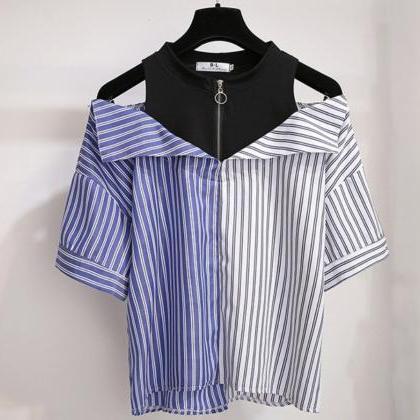 Kawaii Clothing Two Piece Set Denim Shorts Shirt..