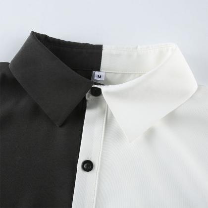 Kawaii Clothing Black White Blouse Shirt Punk Goth..