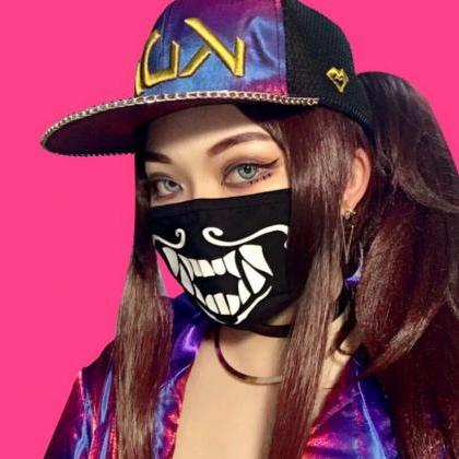 Kawaii Clothing Mask Black Punk Teeth Fangs..