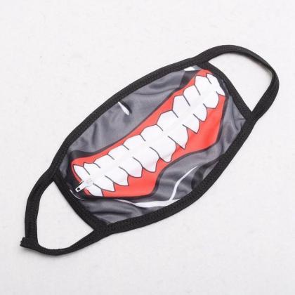 Kawaii Clothing Mask Facial Mouth Face Teeth Punk..