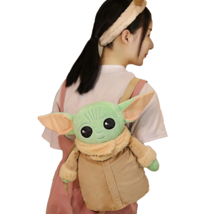 Kawaii Clothing Yoda Backpack Bag Harajuku Plush..