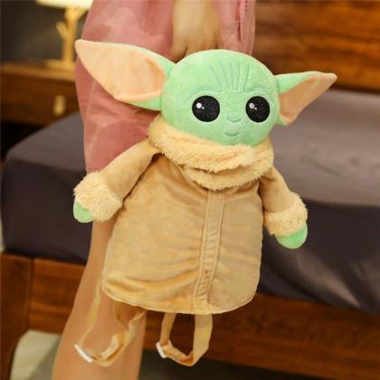 Kawaii Clothing Yoda Backpack Bag Harajuku Plush..