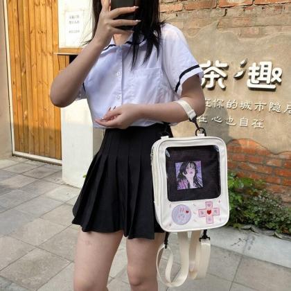 Kawaii Clothing Game Console Backpack Transparent..