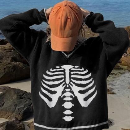 Kawaii Clothing Rib Cage Skull Skeleton Thorax..