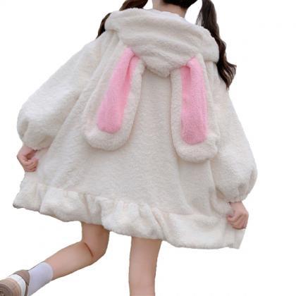 Kawaii Clothing Rabbit Bunny Ears Coat Jacket..