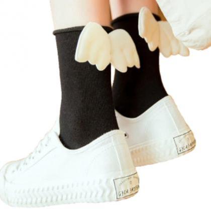 Kawaii Clothing Angel Wings Socks 3d Gothic Lolita..