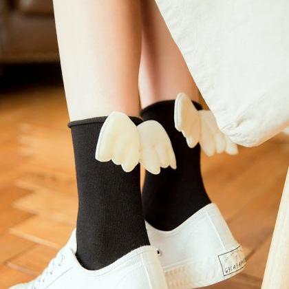 Kawaii Clothing Angel Wings Socks 3d Gothic Lolita..