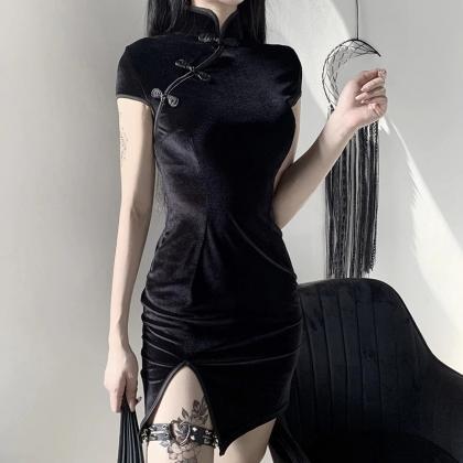 Kawaii Clothing Cheongsam Qipao Goth Dress Sexy..