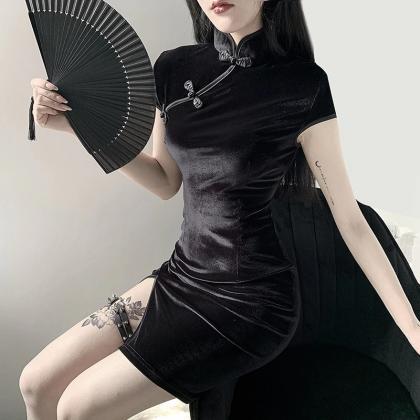 Kawaii Clothing Cheongsam Qipao Goth Dress Sexy..