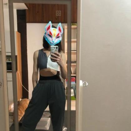Kawaii Clothing Fox Led Mask Face Animal Kitsune..