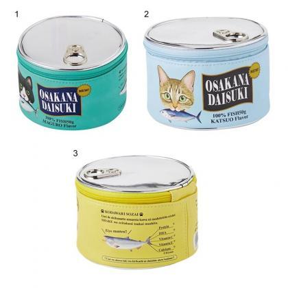 Kawaii Clothing Canned Fish Food Cat Travel Bag..