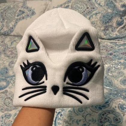 Kawaii Clothing Cat Ears Beanie Knitted..